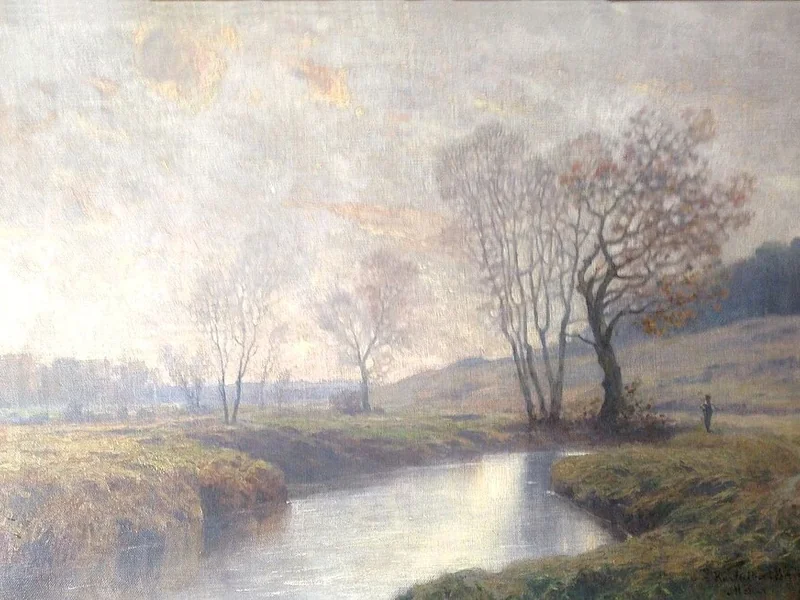 1851-Karl Albert Baur - Paesaggio intimo 1890